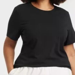 A New Day Black Fitted Short Sleeve T-Shirt